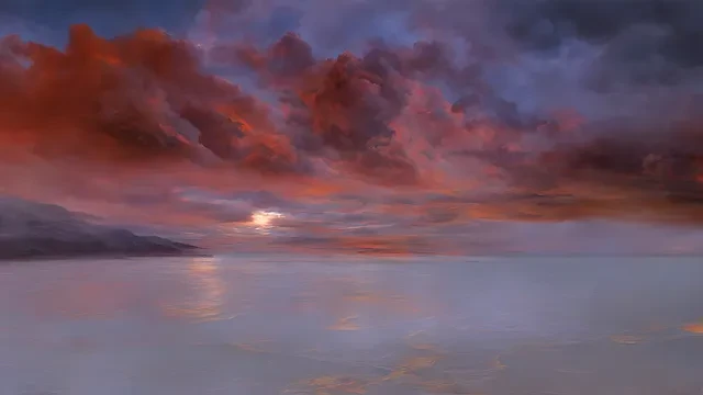 #19 Dramatic Maroon Dusk