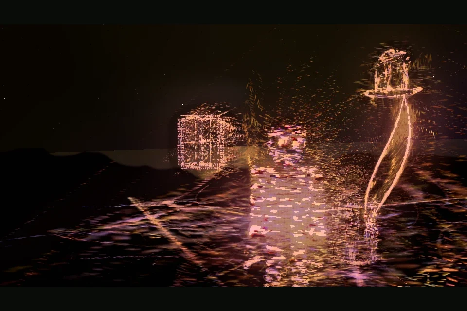 Illuminations by Ralgo: a scene drawn in flowing light